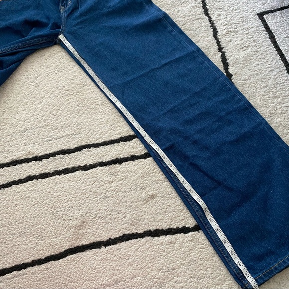 NWT MOTEL EXTRA WIDE JEANS INDIGO BLUE - Picture 7 of 12